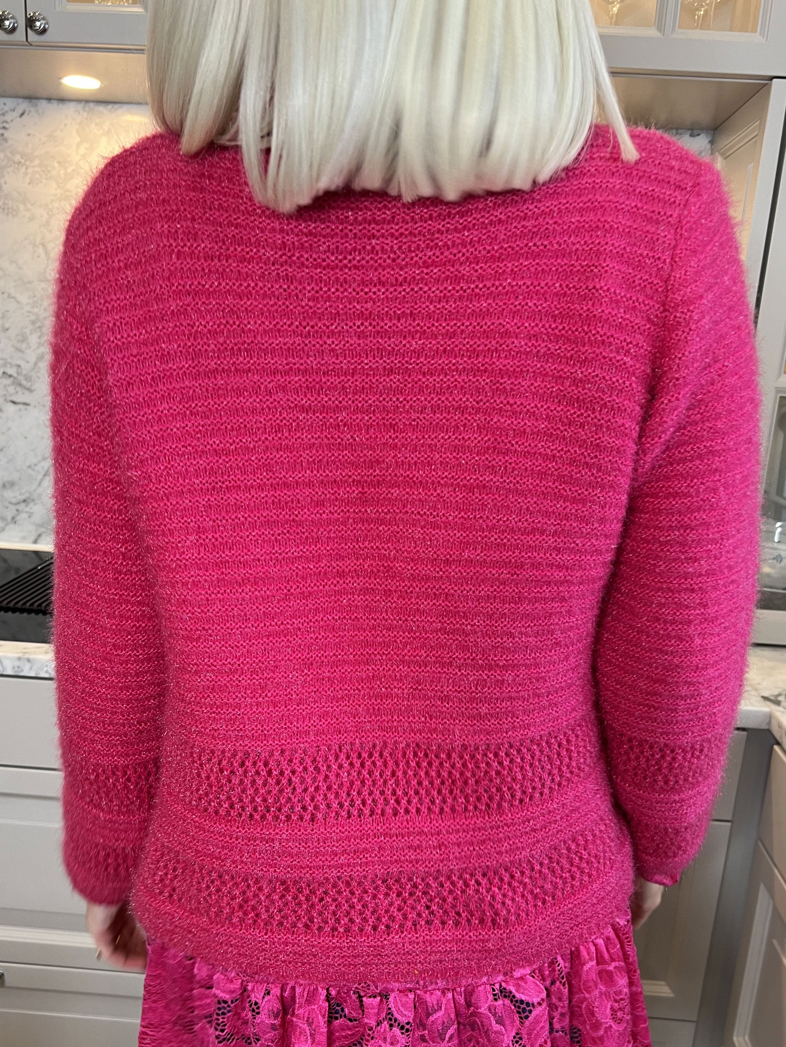 Melly - Mjuk kofta med en knapp